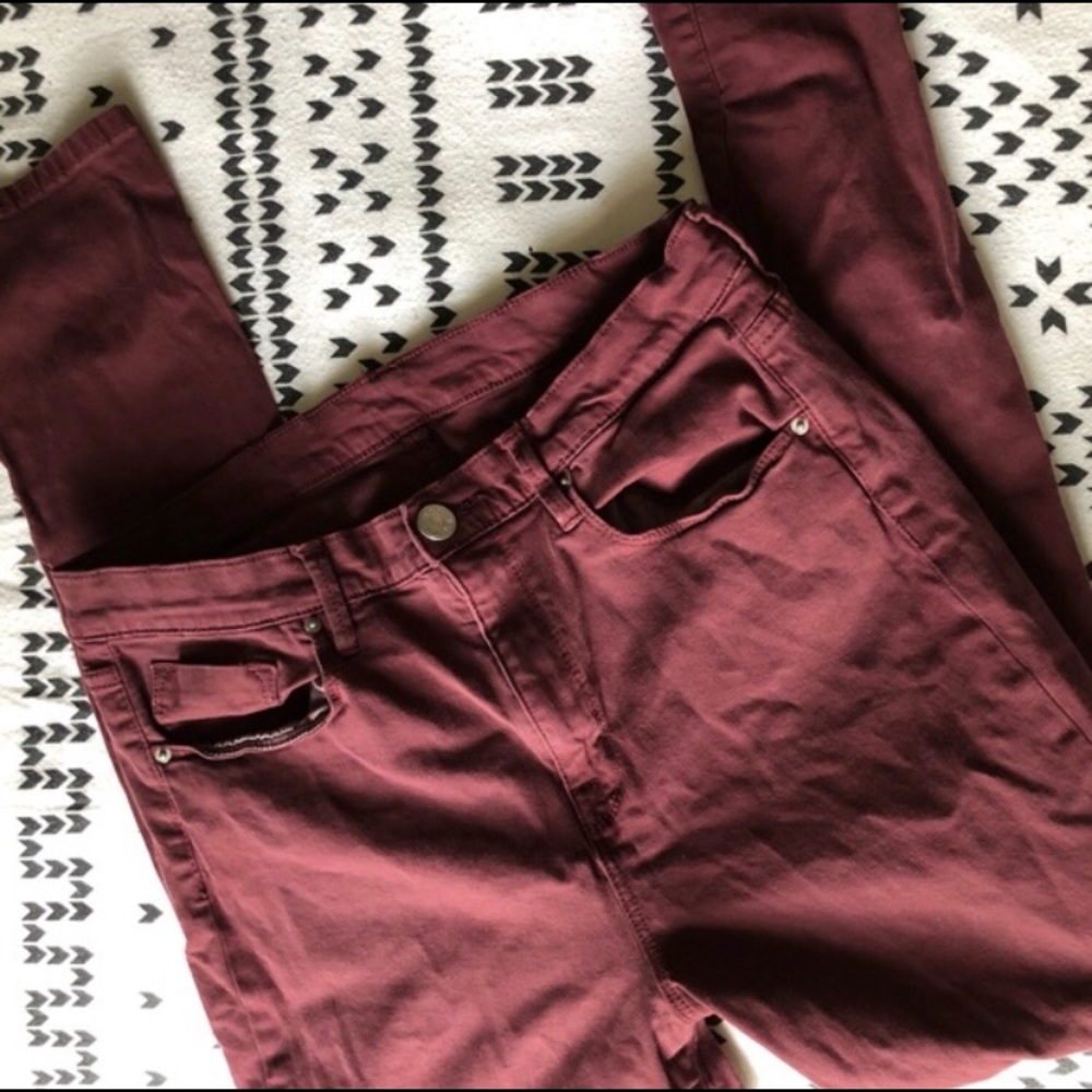 BDG Urban Outfitters Maroon Jeans